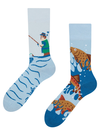 Chaussettes rigolotes Pêche