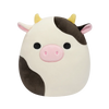 Peluche Squishmallows de 20 cm Connor la vache noire et blanche