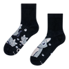 Chaussettes mi-mollet anti-stress Chat gris