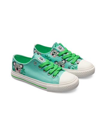 Chaussures en toile rigolotes pour enfants Koala heureux