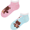 Socquettes rigolotes pour enfants Ours en peluche