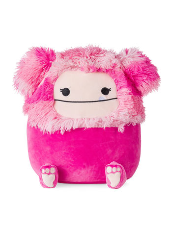 Peluche SQUISHMALLOWS de 30 cm Heiley le yéti rose