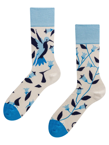 Chaussettes rigolotes en fibres de bambou Colibri
