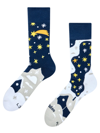 Chaussettes chaudes Noël étoilé