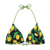 Haut de bikini triangulaire rigolo Citrons