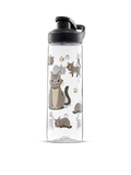 Gourde d’eau rigolote de 700 ml Chat gris