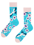 Chaussettes rigolotes Sakura et Héron