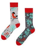 Chaussettes chaudes rigolotes Oiseau rouge