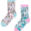 Chaussettes rigolotes pour enfants Licorne arc-en-ciel