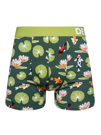 Boxer rigolo pour hommes Poisson koï et nénuphars