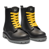 Bottes de pluie grises et noires pour femmes