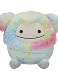 Peluche Squishmallows de 20 cm Zozo le bigfoot arc-en-ciel et bleu