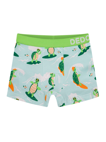 Boxer rigolo pour garçons Tortue le surfeur