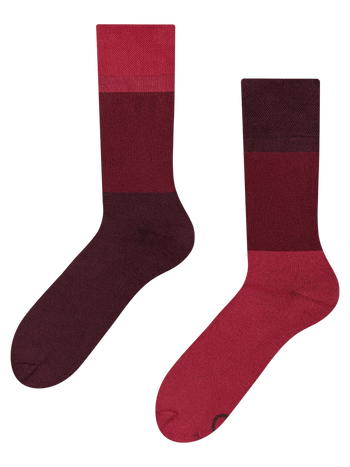 Chaussettes chaudes tricolores marron