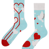 Chaussettes rigolotes Colombes blanches
