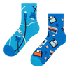 Chaussettes mi-mollet rigolotes IT rétro