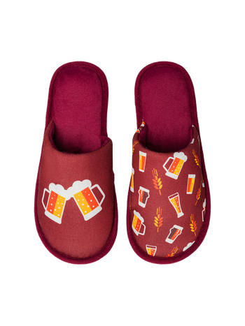 Pantoufles rigolotes Bière dorée