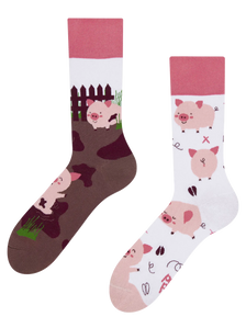 Chaussettes rigolotes Cochons joyeux