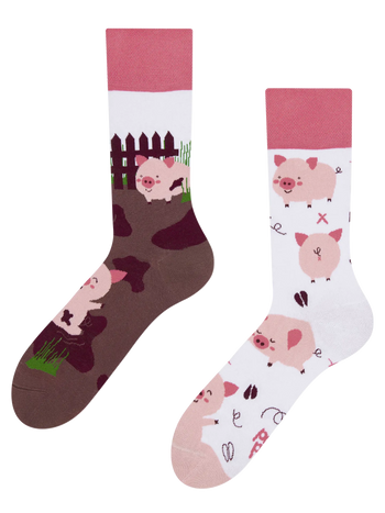 Chaussettes rigolotes Cochons joyeux