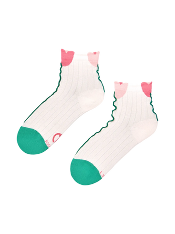 Chaussettes cutecore Tulipes en fleurs
