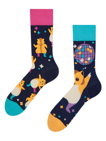 Chaussettes rigolotes Hamsters en fête