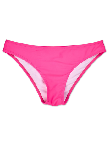 Culotte bikini rose vif