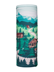 Cache-cou rigolo Vue sur la montagne