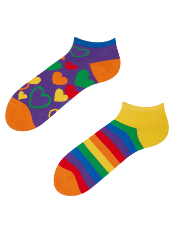 Socquettes rigolotes Amour multicolore