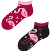 Socquettes rigolotes pour enfants Cœurs et Flamants roses