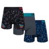 Lot de 3 boxers rigolos pour hommes Amateur de mathématiques