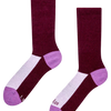 Chaussettes Alpaga bordeaux et violet