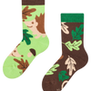 Chaussettes chaudes rigolotes pour enfants Hérisson et feuilles