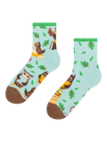 Chaussettes mi-mollet rigolotes Hiboux et livres