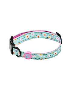 Collier pour chien Petits coeurs et marguerites