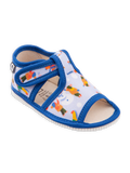 Pantoufles à bout ouvert pour enfants Hiver avec un bonhomme de neige