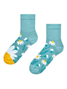 Chaussettes mi-mollet anti-stress Camomille turquoise