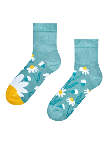 Chaussettes mi-mollet anti-stress Camomille turquoise