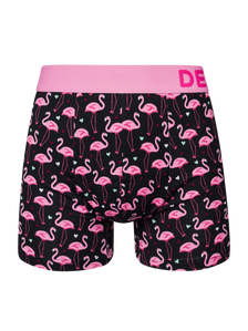 Boxer rigolo pour hommes Flamants et cœurs