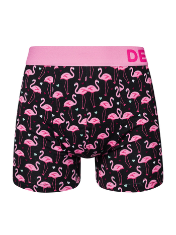 Boxer rigolo pour hommes Flamants et cœurs