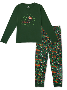 Pyjama rigolo pour femmes Panda roux