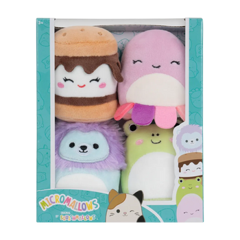 Lot de 4 peluches Squishmallows Micromallows - Wendy, Jeanne, Carmelita, Lucia