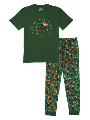 Pyjama rigolo pour hommes Panda roux