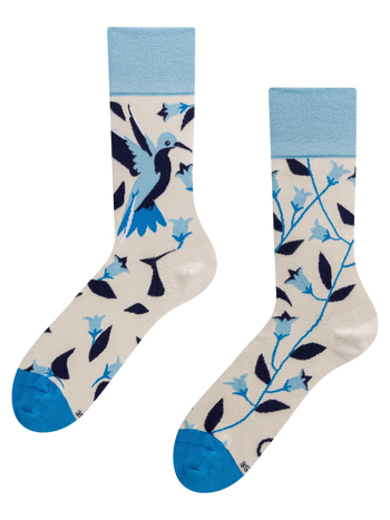 Chaussettes rigolotes en fibres de bambou Colibri
