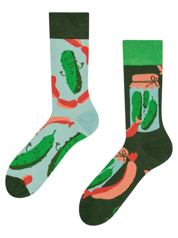 Chaussettes rigolotes Cornichons