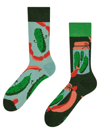 Chaussettes rigolotes Cornichons