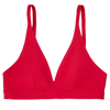 Bralette triangulaire rouge passionné sans coutures pour femmes