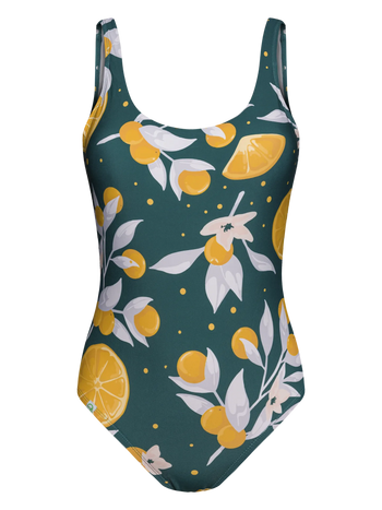 Maillot de bain une pièce rigolo pour femmes Oranges