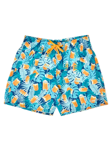 Short de bain rigolo pour hommes Bière tropicale