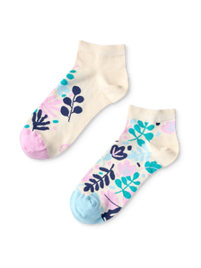 Socquettes rigolotes Feuilles turquoise