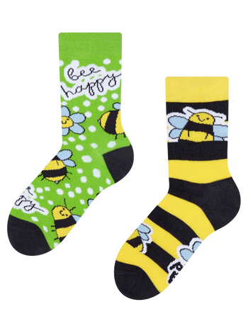 Chaussettes rigolotes pour enfants Abeilles